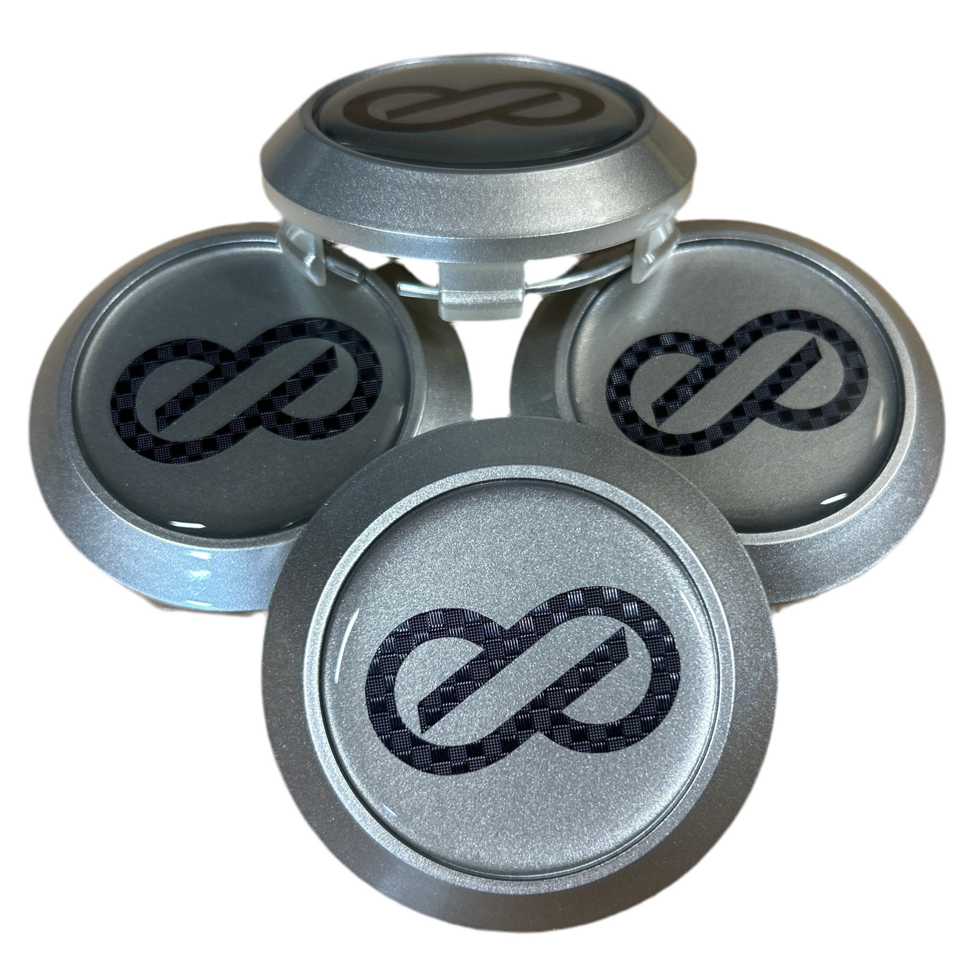 Enkei RPF1 custom center cap silver silver carbon fiber