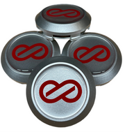 Enkei RPF1 center cap custom silver silver red